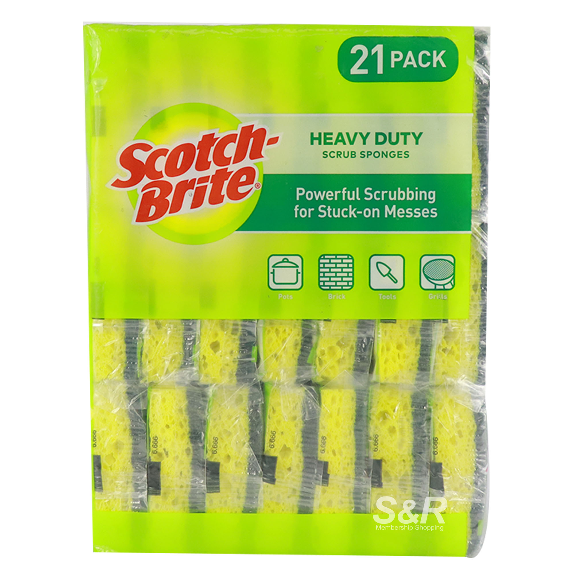 Scotch-Brite Heavy Duty Scrub Sponges 21pcs